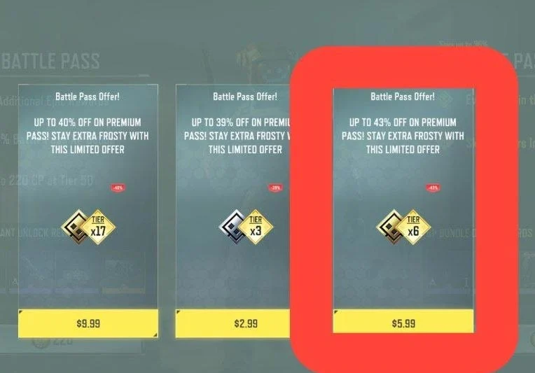 آفر بتل پس 5.99 دلاری کالاف